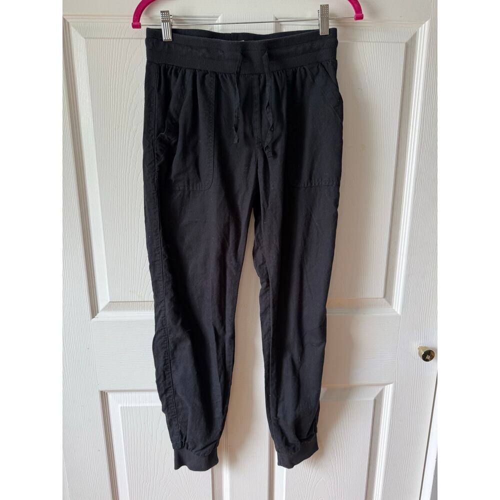 Pact Organic Cotton Linen Jogger Pants Black Size S NWOT Travel Athletic Lounge